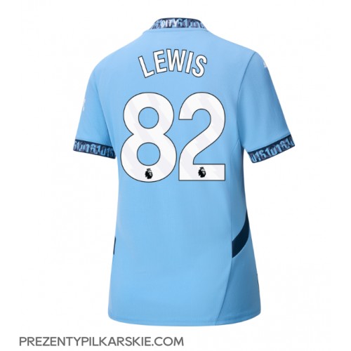 Stroje piłkarskie Manchester City Rico Lewis #82 Koszulka Podstawowej dla damskie 2024-25 Krótki Rękaw